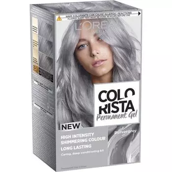 Краска для волос L'Oreal Colorista Permanent Gel, тон Серебристо-Серый