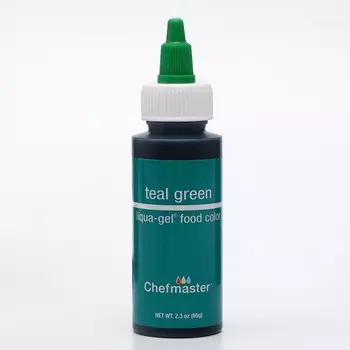 Краска гелевая Chefmaster, бирюзовая, концентрированная, 65 г