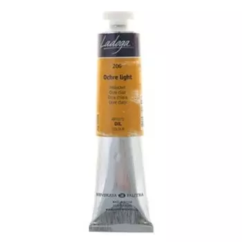 Краска масляная в тубе 46 мл, ЗХК "Ладога", охра светлая, 1204206