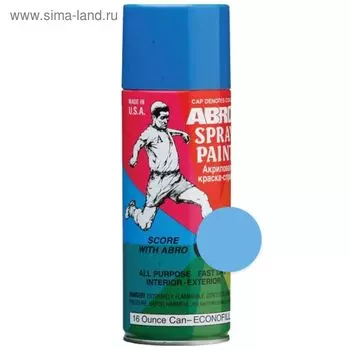 Краска-спрей ABRO стандартная, 400 мл, 32 голубая