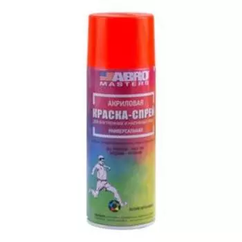Краска-спрей флуоресцентная ABRO MASTERS оранжевая ABRO, 361 г