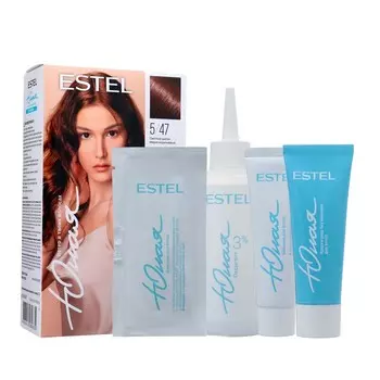 Краска-уход для волос ESTEL светлый шатен. медно-коричневый