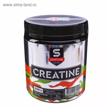 Креатин SportLine Creatine with Transport System, мохито, спортивное питание, 500 г