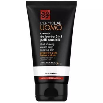 Крем для бритья 3 в 1 DERMOLAB SHAVING CREAM BALM, для чувствительной кожи, 150 мл