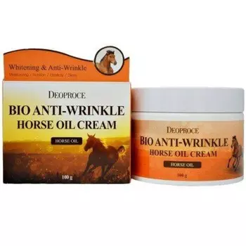 Крем для лица Deoproce Bio Anti-wrinkle Horse Oil Cream, 100 г