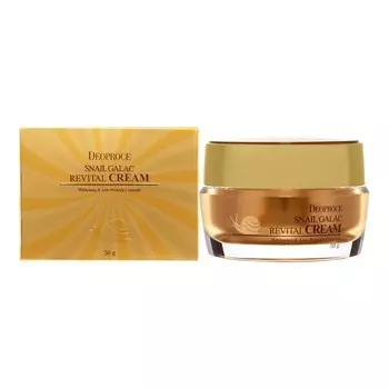 Крем для лица Deoproce Snail Galac Revital Cream, восстанавливающий, 50 г