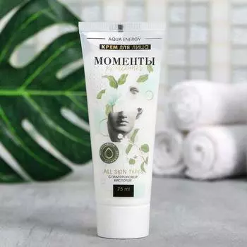 Крем для лица с гиалуроновой кислотой «Моменты красоты», 75 мл
