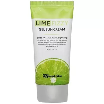 Крем для лица солнцезащитный Secret Skin Lime Fizzy Gel Sun Cream SPF50+, Pa+++, 50 мл