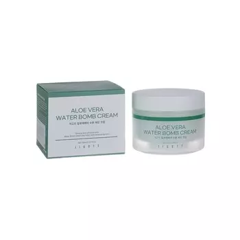 Крем для лица успокаивающий с алоэ Jigott Aloe Vera Water bomb Cream
