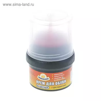 Крем для обуви Pregrada банка с губкой, бесцветный, 50 мл