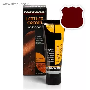 Крем для обуви Tarrago Leather Cream 011, цвет бордо, 75 мл
