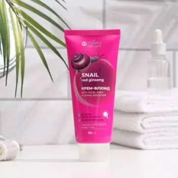 Крем-флюид для лица, шеи и зоны декольте Family Cosmetics с женьшенем, 95 мл