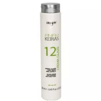 Крем-глазурь без фиксации Dikson Keiras Finish для гладких и кудрявых волос 12 Crema glaze, 250 мл