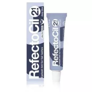Крем-краситель для окрашивания бровей и ресниц Refectoci, тон № 2.1 синий, 15 мл