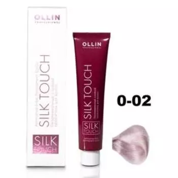 Крем-краситель для окрашивания волос Ollin Professional Silk Touch, тон 0/02 корректор перламутровый, 60 мл