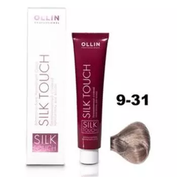 Крем-краситель для окрашивания волос Ollin Professional Silk Touch, тон 9/31 блондин золотисто-пепельный, 60 мл