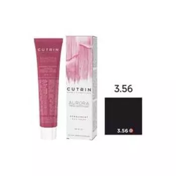 Крем-краска для окрашивания волос Cutrin Aurora Permanent, тон 3.56 полярная ночь, 60 мл