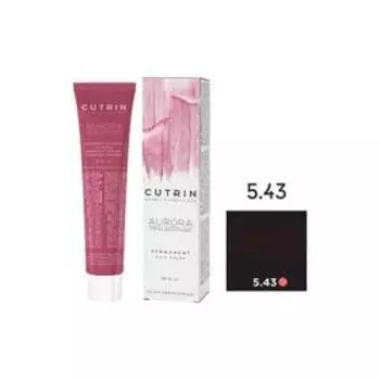 Крем-краска для окрашивания волос Cutrin Aurora Permanent, тон 5.43 светло-коричневое медное золото, 60 мл