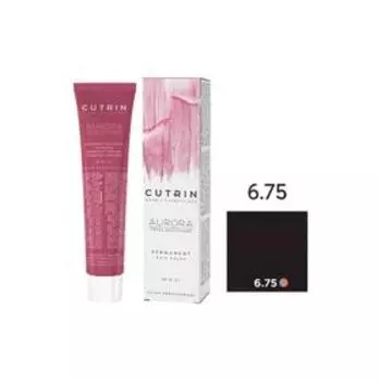 Крем-краска для окрашивания волос Cutrin Aurora Permanent, тон 6.75 брауни, 60 мл
