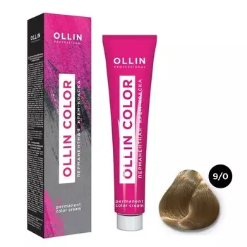 Крем-краска для волос перманентная Ollin Professional Color, тон 9/0 блондин, 60 мл