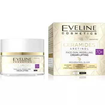 Крем-лифтинг для лица Eveline Ceramides&Retinol 70+, день/ночь, 50 мл