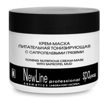 Крем-маска Kora, питательная тонизирующая с сапропелевыми грязями, 300 мл