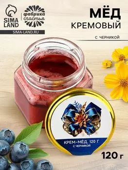 Крем-мёд «Бантик», с черникой, 120 г