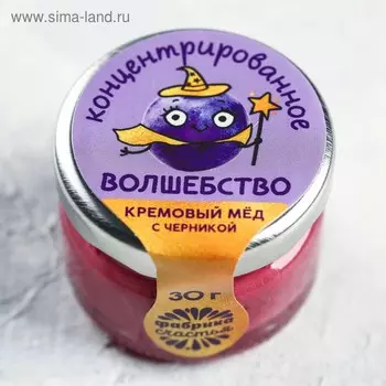 Крем-мёд «Концентрат», в банке, с черникой, 30 г.