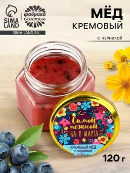 Крем-мёд «Самой нежной», с черникой, 120 г
