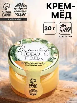 Крем-мёд «Волшебного нового года», с апельсином, 30 г