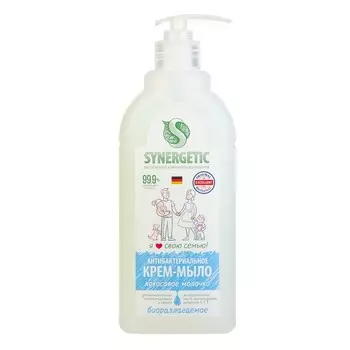 Крем-мыло Synergetic "Кокосовое молочко", 500 мл