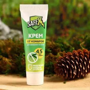 Средство от комаров SAFEX, крем, для всей семьи, 30 мл