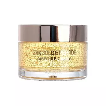 Крем с пептидами и золотом 24K GOLD & PEPTIDE AMPOULE CREAM, 50 гр