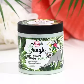 Крем-Скраб для тела обновляющий с алоэ вера и женьшенем ТМ "moDAmo" 500 мл