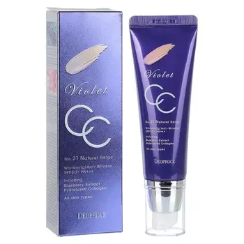Крем СС 21 тон DEOPROCE VIOLET CC CREAM 50 гр №21 50 гр