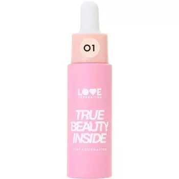 Крем тональный Love Generation Love is the Foundation, тон 01 слоновая кость, 27 мл