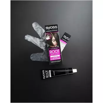 Крем тонирующий для волос Syoss Root Retouch, тёмно-каштановый, 60 мл