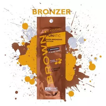 Крем-ускоритель для загара с тройным бронзатором BROWN - Exotic Funatic, 15мл