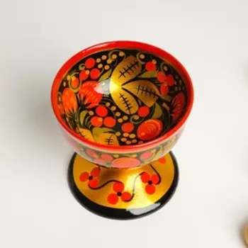 Креманка, 9х10 см, хохлома