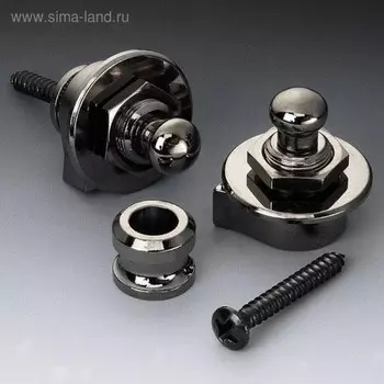 Крепление для ремня SCHALLER 14010601 Security Lock с блокировкой, для гитары, рутений,