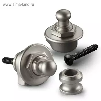 Крепление для ремня SCHALLER 14010701 Security Lock с блокировкой, для гитары, матовый,