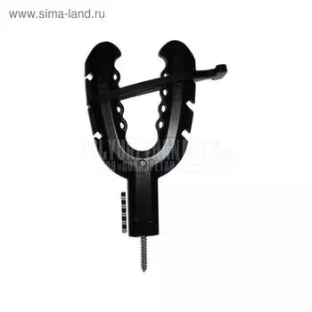 Крепление-рогатка, саморез, черный