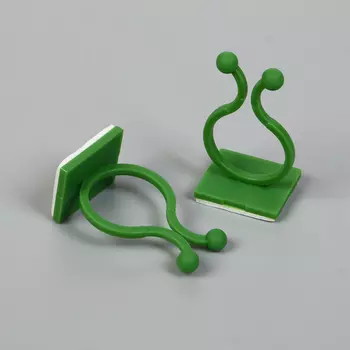 Крепления для вьющихся растений, самоклеящиеся, d = 20 мм, цвет МИКС, Greengo