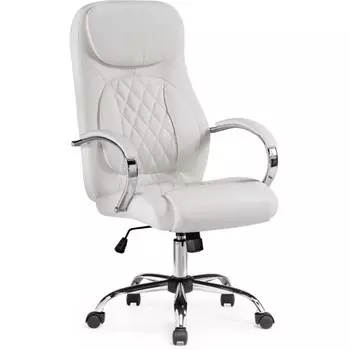 Кресло для руководителя Tron white хром 61x70x111 см