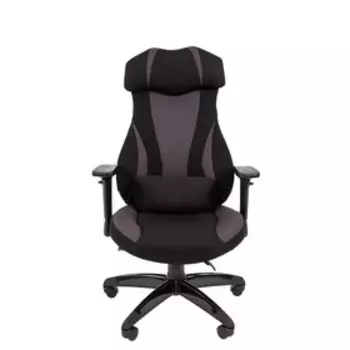 Кресло игровое Chairman game 14 ткань черная/серая