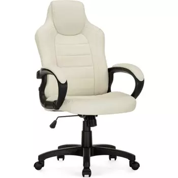 Кресло игровое Kadis пластик/экокожа, кремовый 62x75x100 см