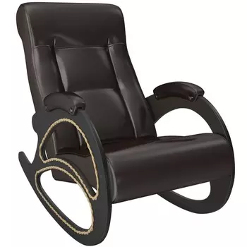Кресло-качалка Модель-4 1050х590х880 Венге/кож.зам Oregon perlamutr 120