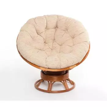 Кресло-качалка папасан 23/01В Цвет: Коньяк Подушка Рогожка