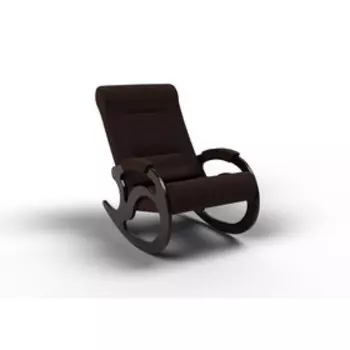 Кресло-качалка «Вилла», 1040 640 900 мм, ткань, цвет шоколад