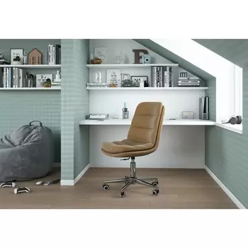 Кресло компьютерное офисное Chairrman Home 115, ткань/пластик, цвет бежевый